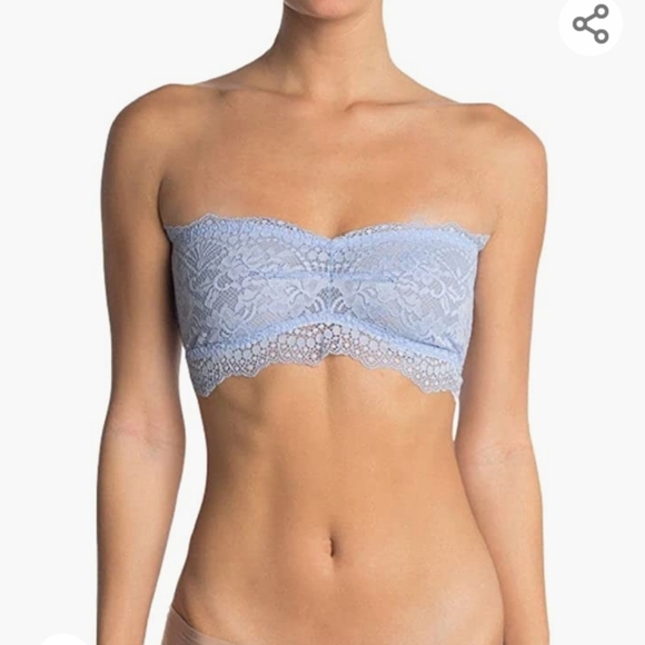 Free People Womens's Quartz Lacey Looks Bandeau- Blue Moon. Size: XS. - Picture 5 of 13